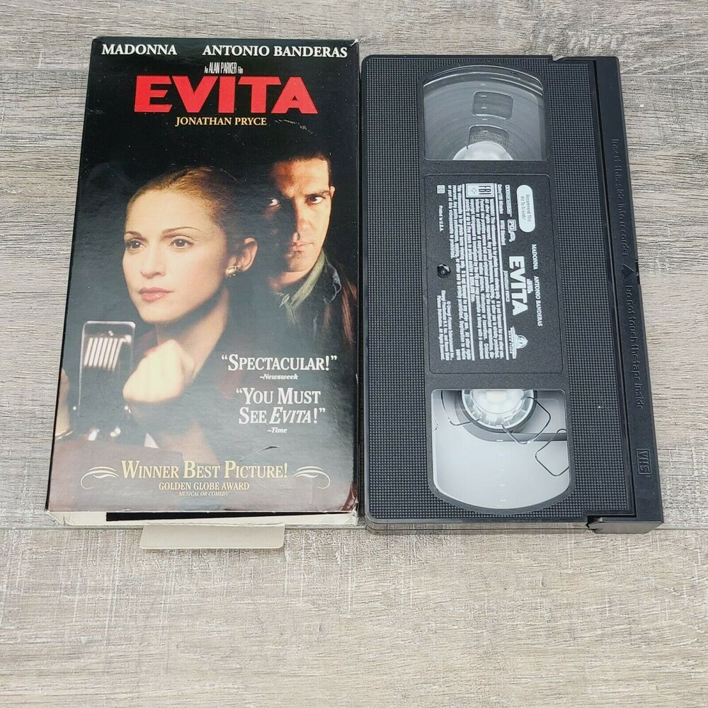 Evita (VHS, 1997) Madonna Antonio Banderas